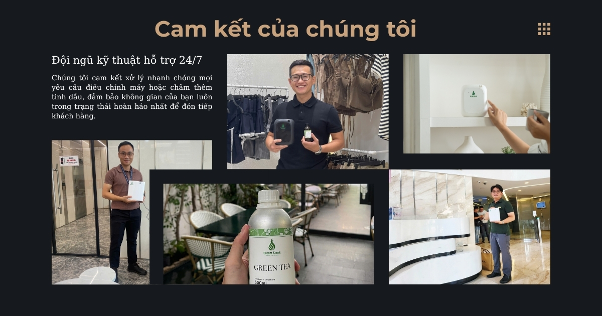 đội ngũ kỹ thuật hỗ trợ dịch vụ hương thơm