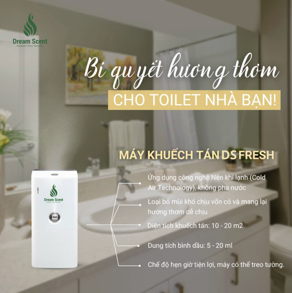MÁY KHUẾCH TÁN CHO KHÔNG GIAN TOILET