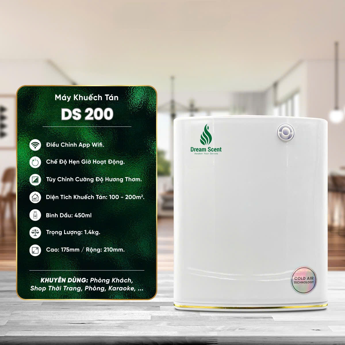 MÁY KHUẾCH TÁN DS 200B