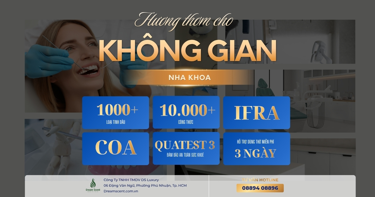 Giải pháp hương thơm cho không gian nha khoa giúp khách hàng thư giãn