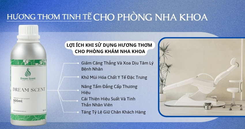 Lợi ích của hương thơm cho không gian nha khoa