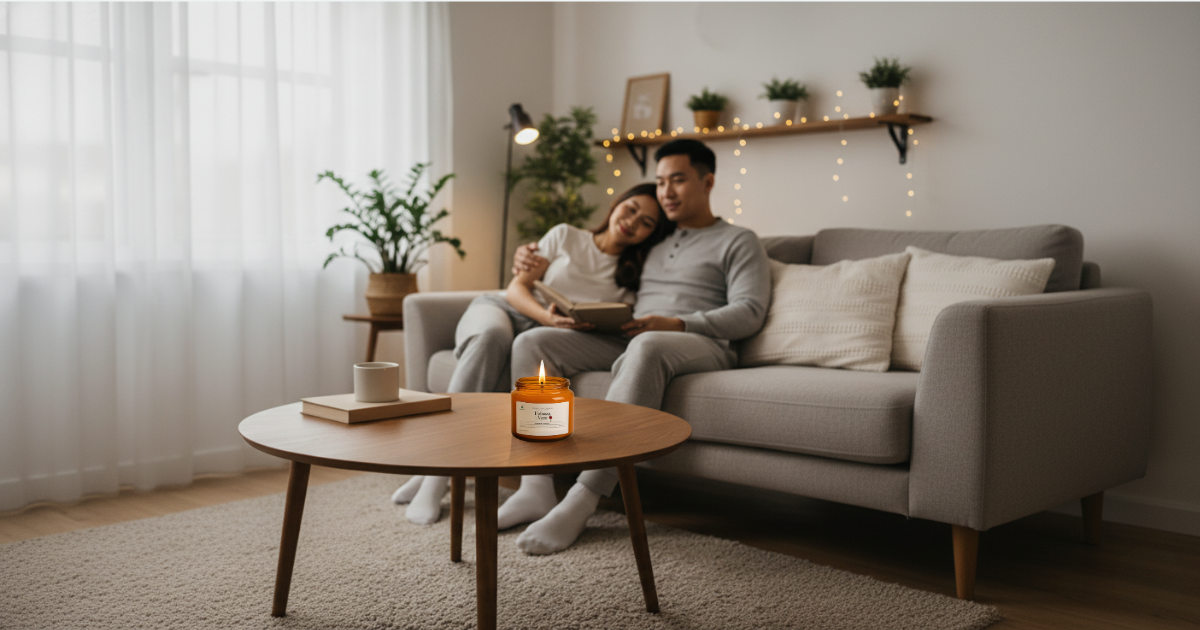 Nến thơm tinh dầu cao cấp phù hợp với không gian tiếp khách