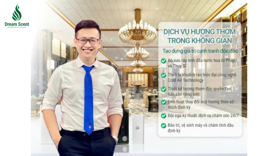 Dream Scent mang đến dịch vụ hương thơm cho khách sạn sang trọng và đẳng cấp