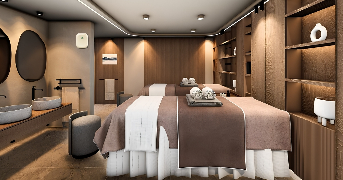 Hương thơm mang lại sự thoải mái và thư giãn cho không gian spa