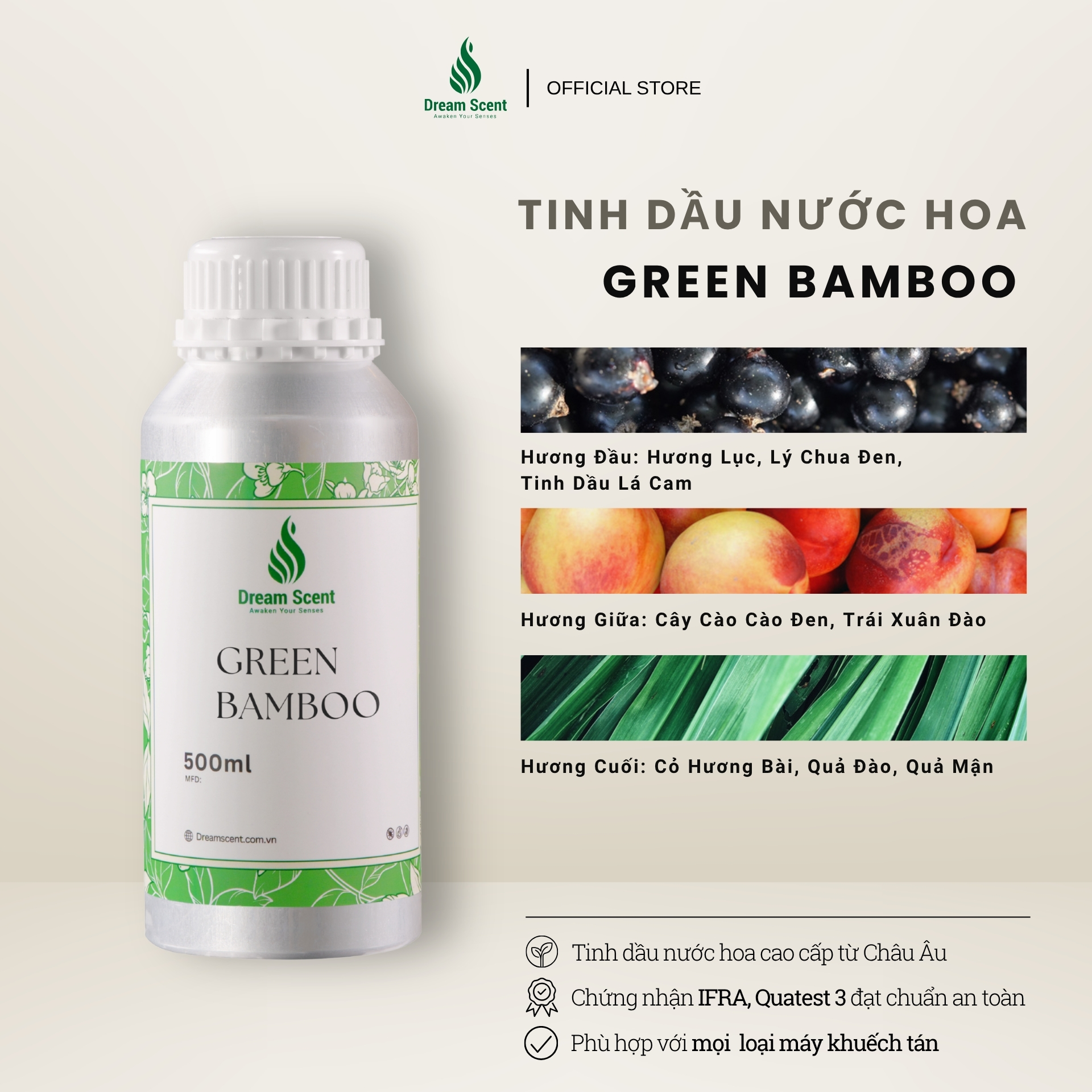 Tinh dầu nước hoa cao cấp Green Bamboo