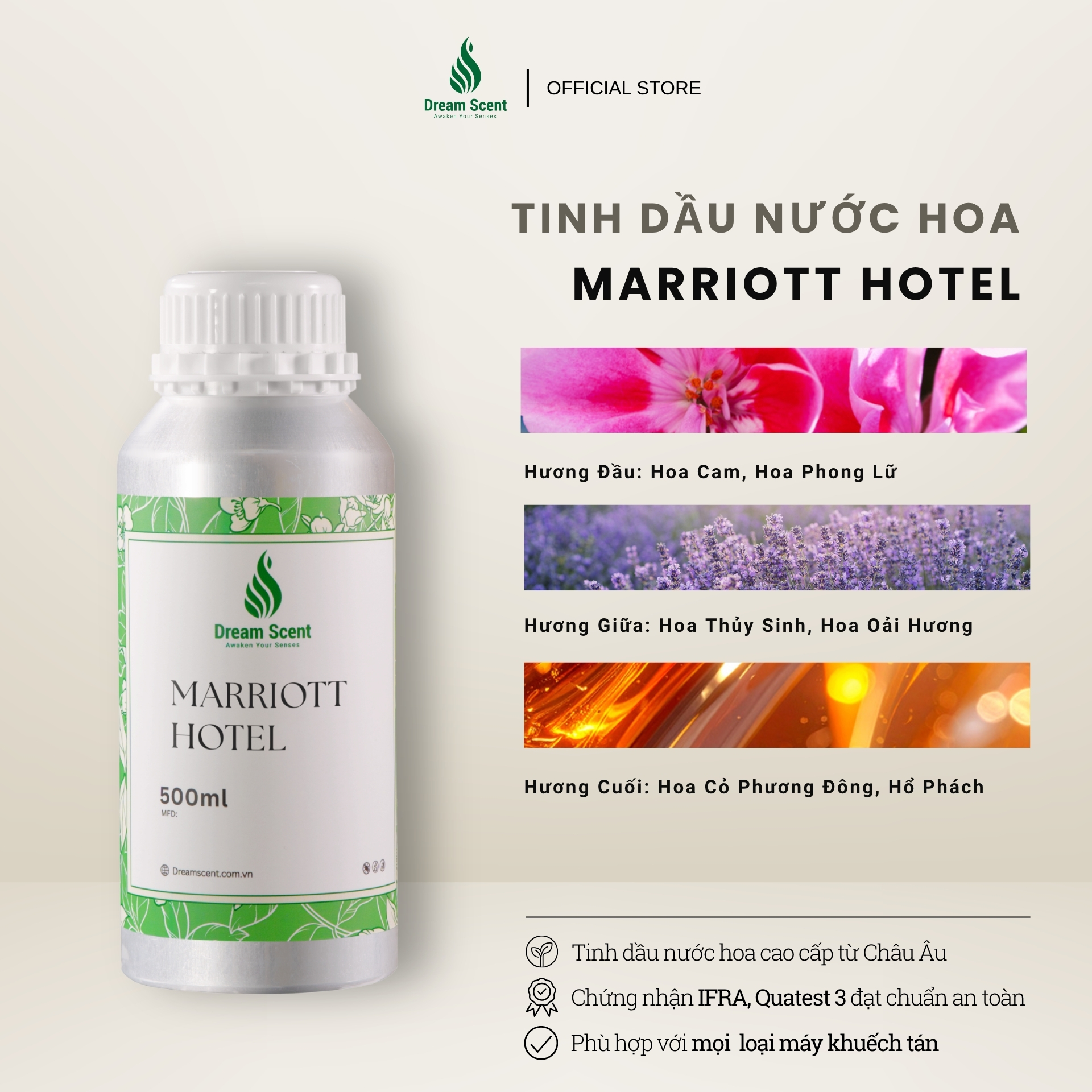 Tinh dầu nước hoa cao cấp Marriott Hotel