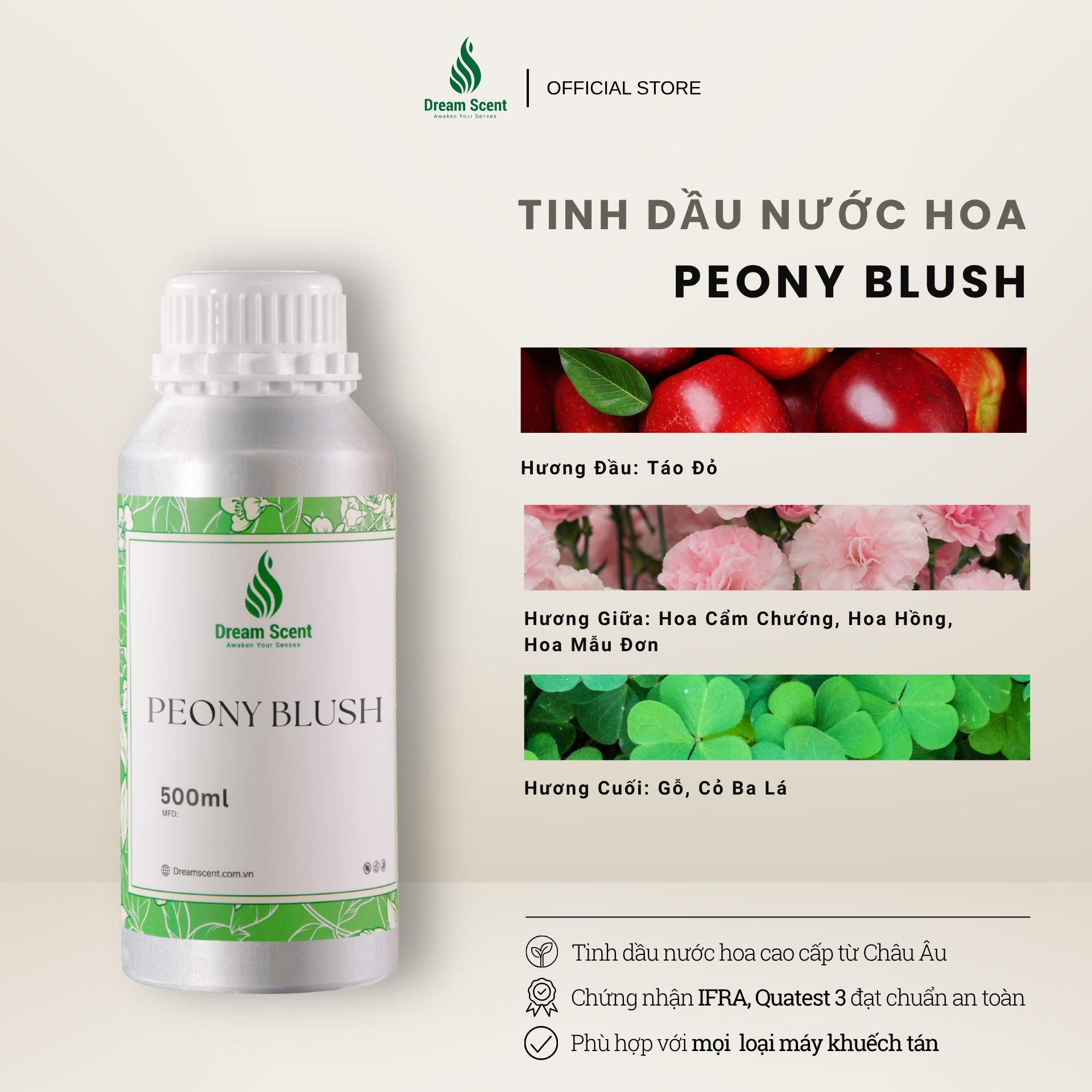 Tinh dầu nước hoa cao cấp Peony Blush