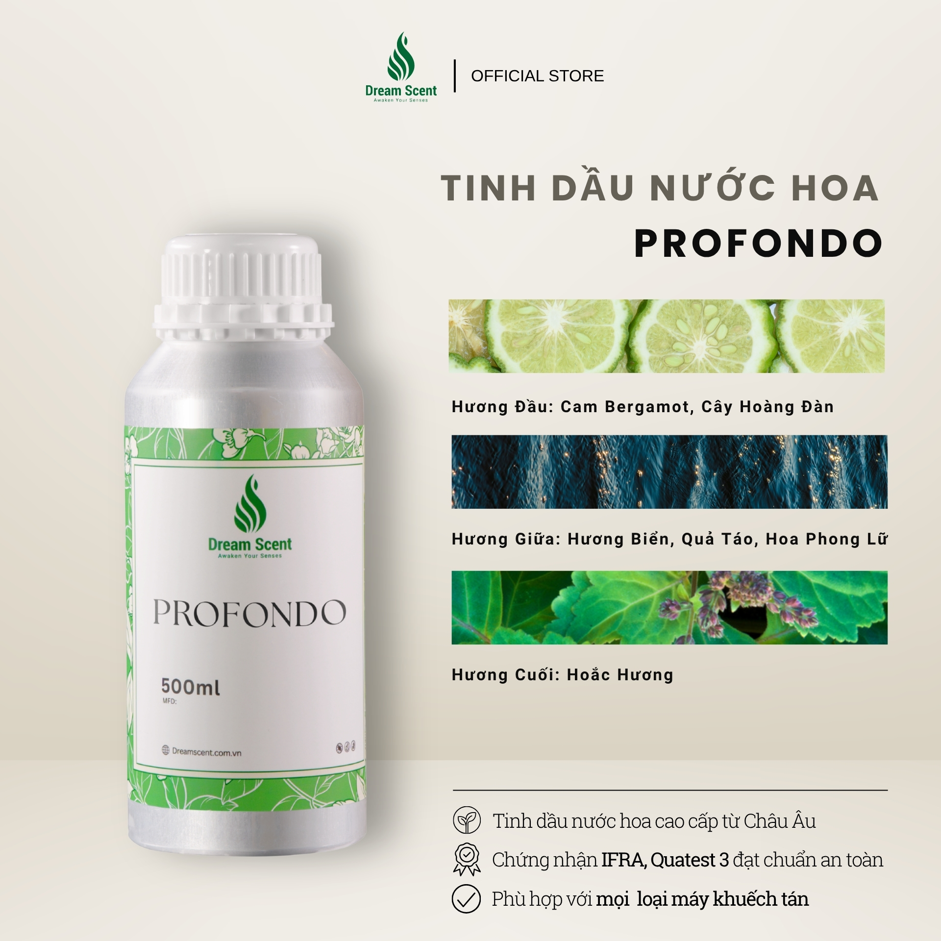 Tinh dầu nước hoa cao cấp Profondo