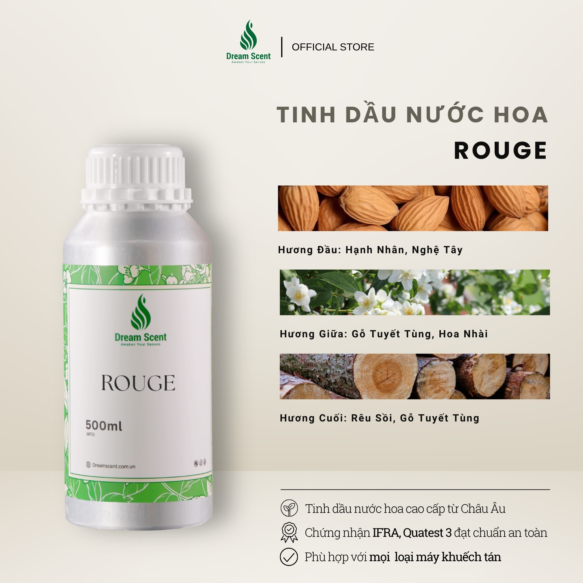 Tinh dầu nước hoa cao cấp Rouge